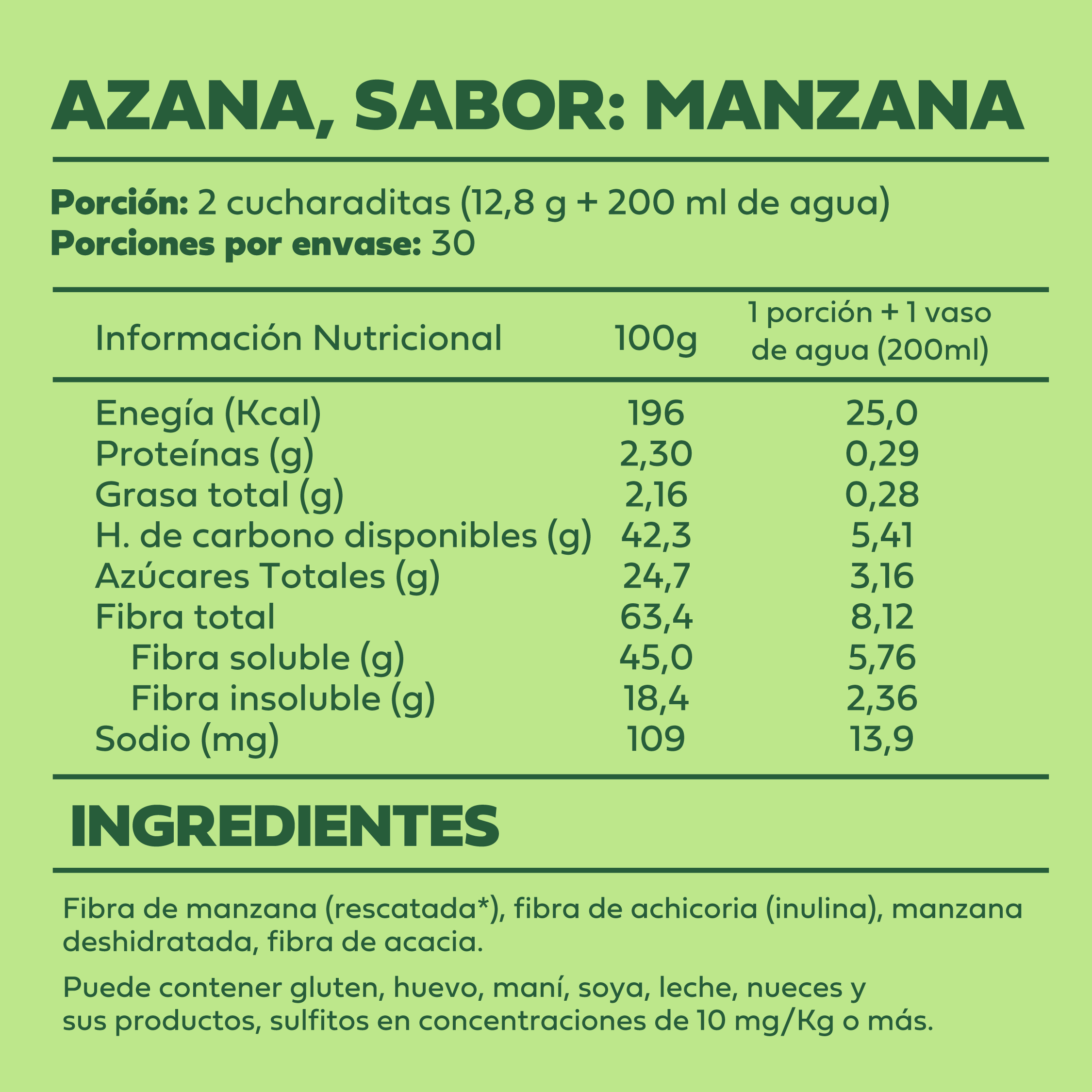 Azana - Fibra de Manzana