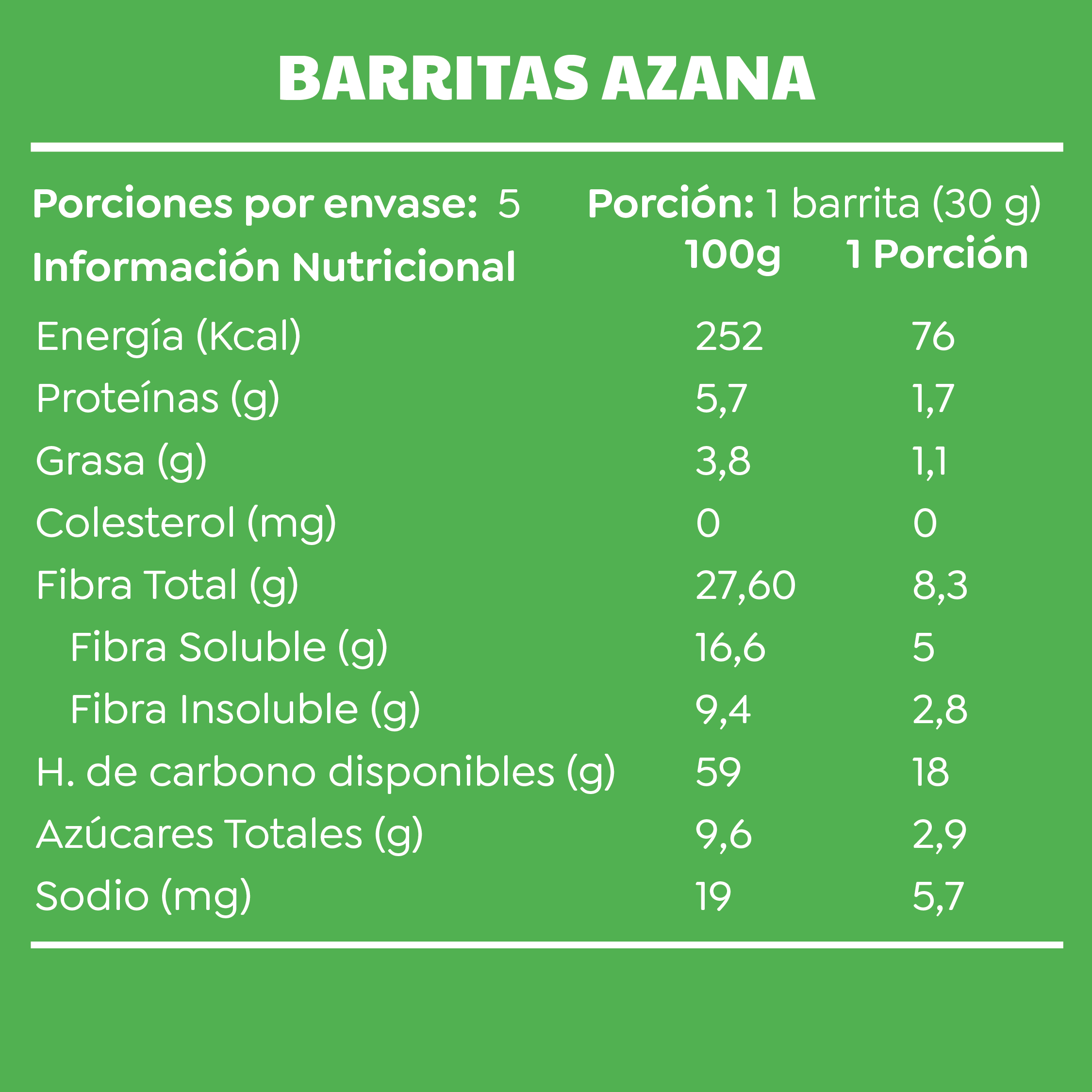 Barrita Azana - 5 unidades