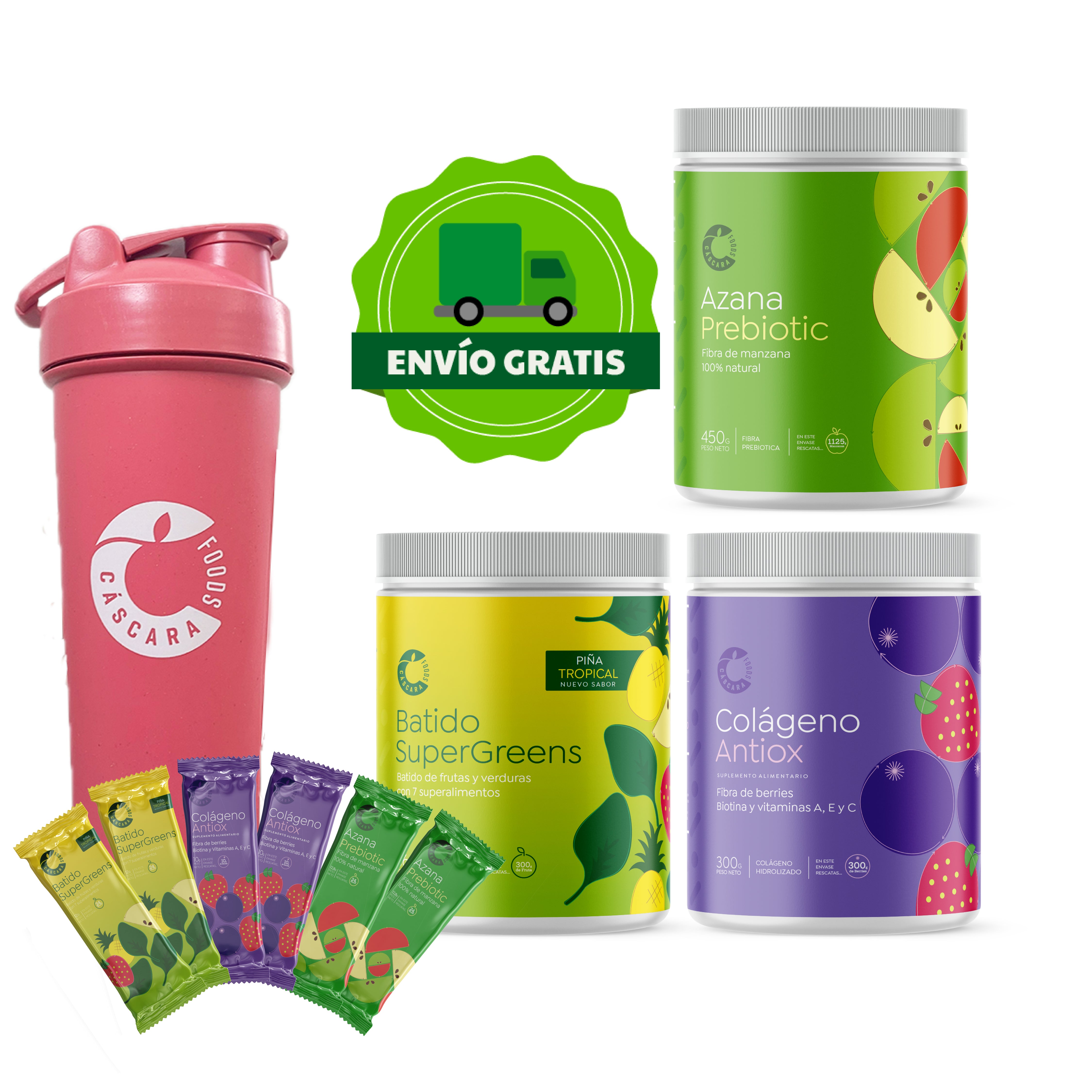 Pack Nutrición 360: Más vendidos + Ecoshaker + Envío gratis