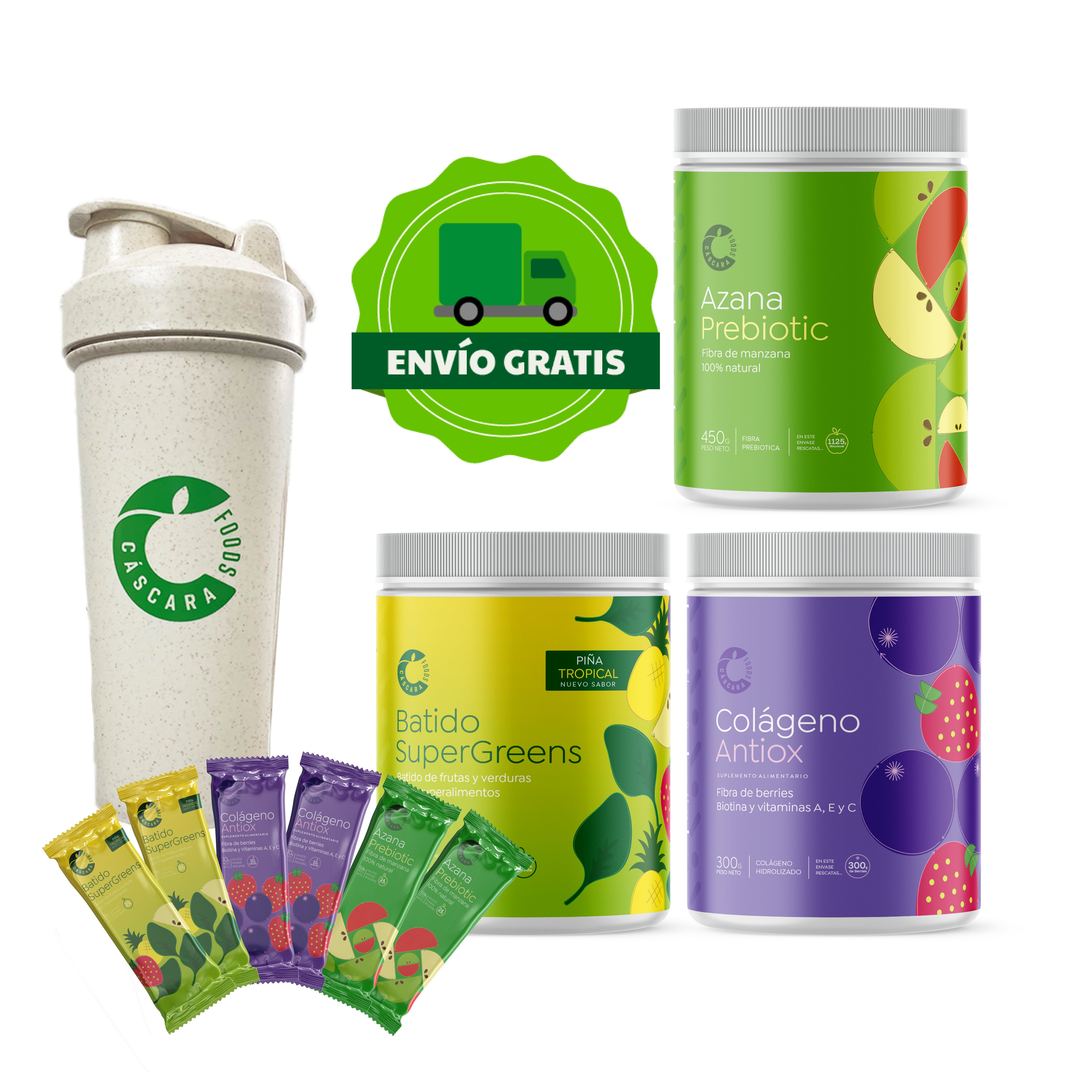 Pack Nutrición 360: Más vendidos + Ecoshaker + Envío gratis