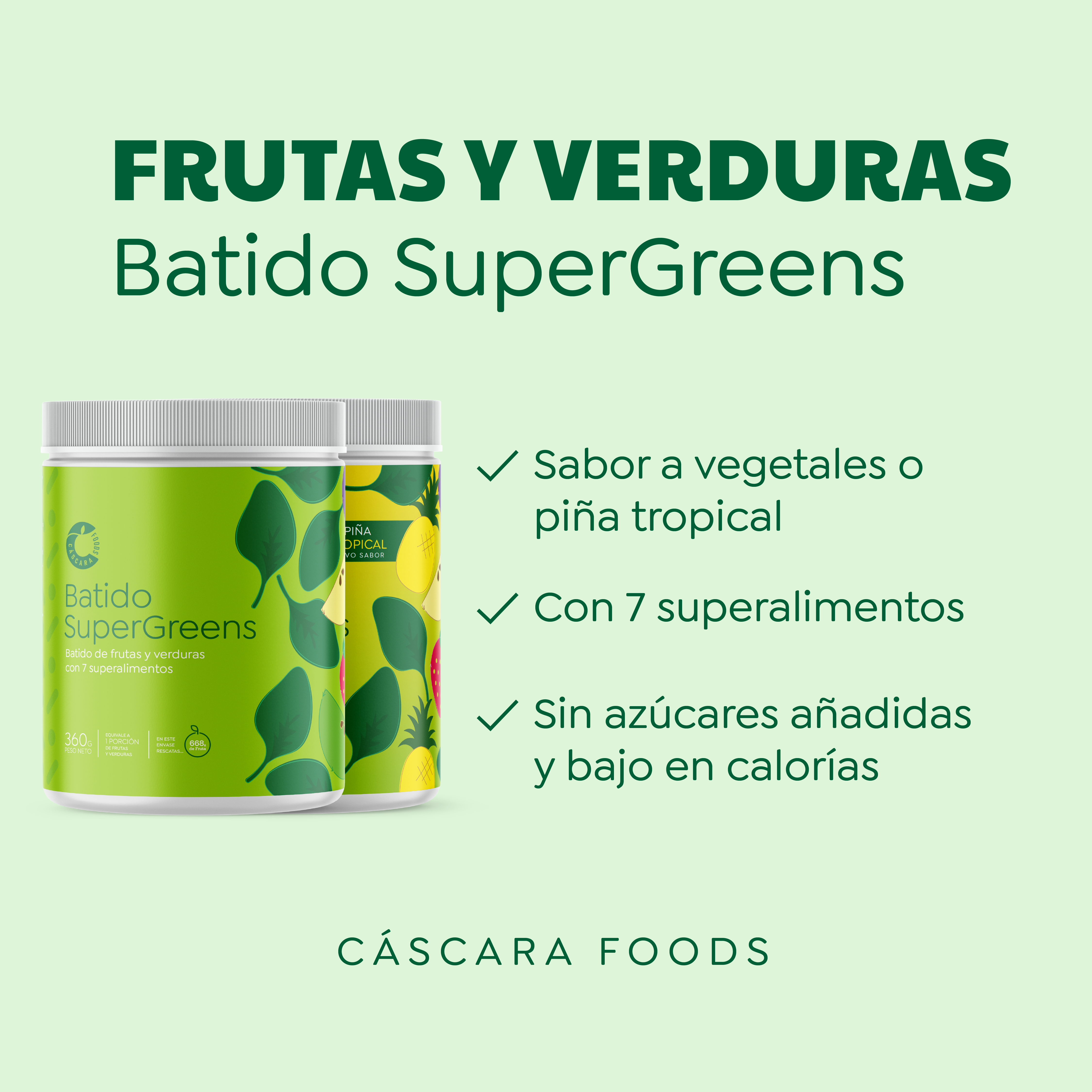 Mix Colágeno Antiox + Batido SuperGreens