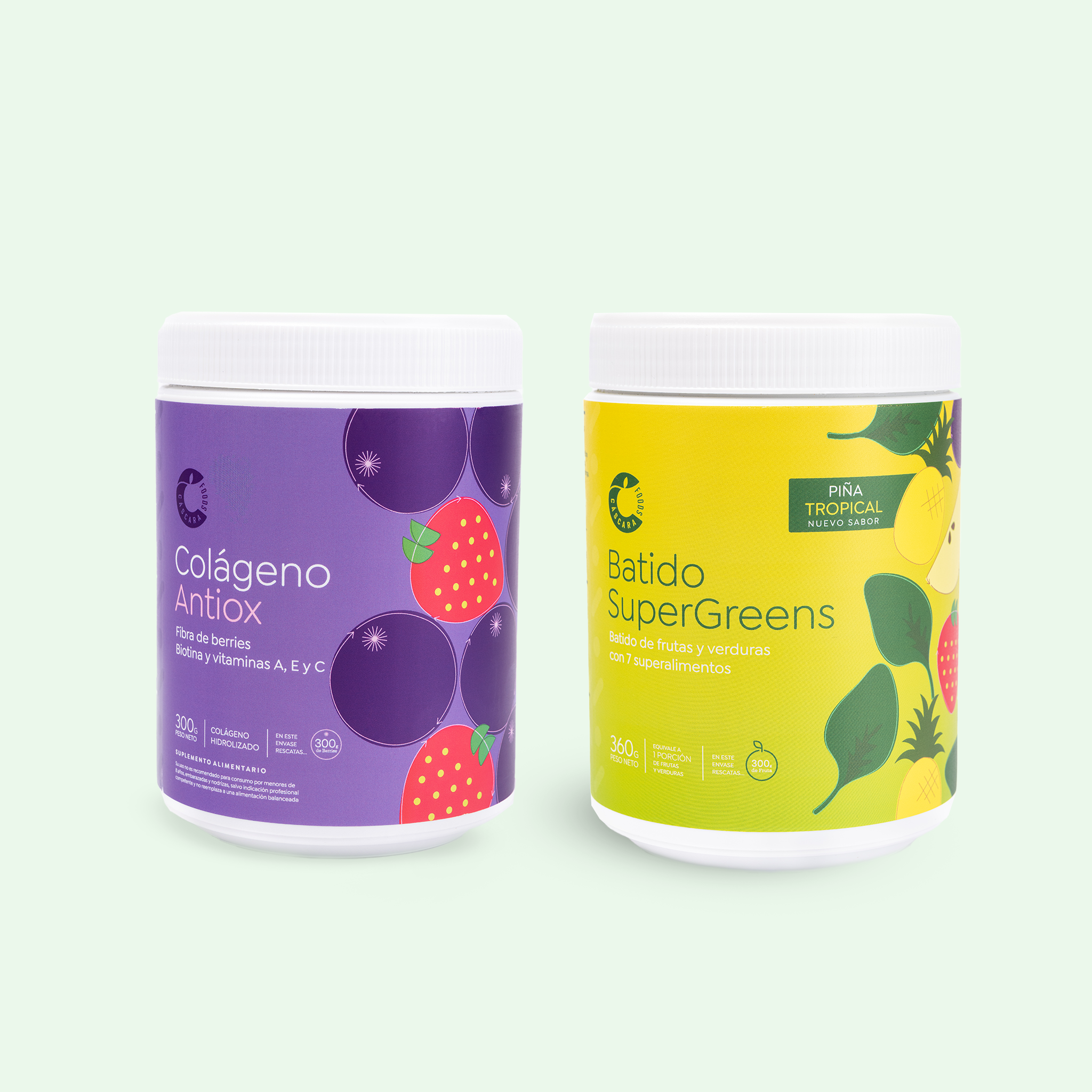 Mix Colágeno Antiox + Batido SuperGreens