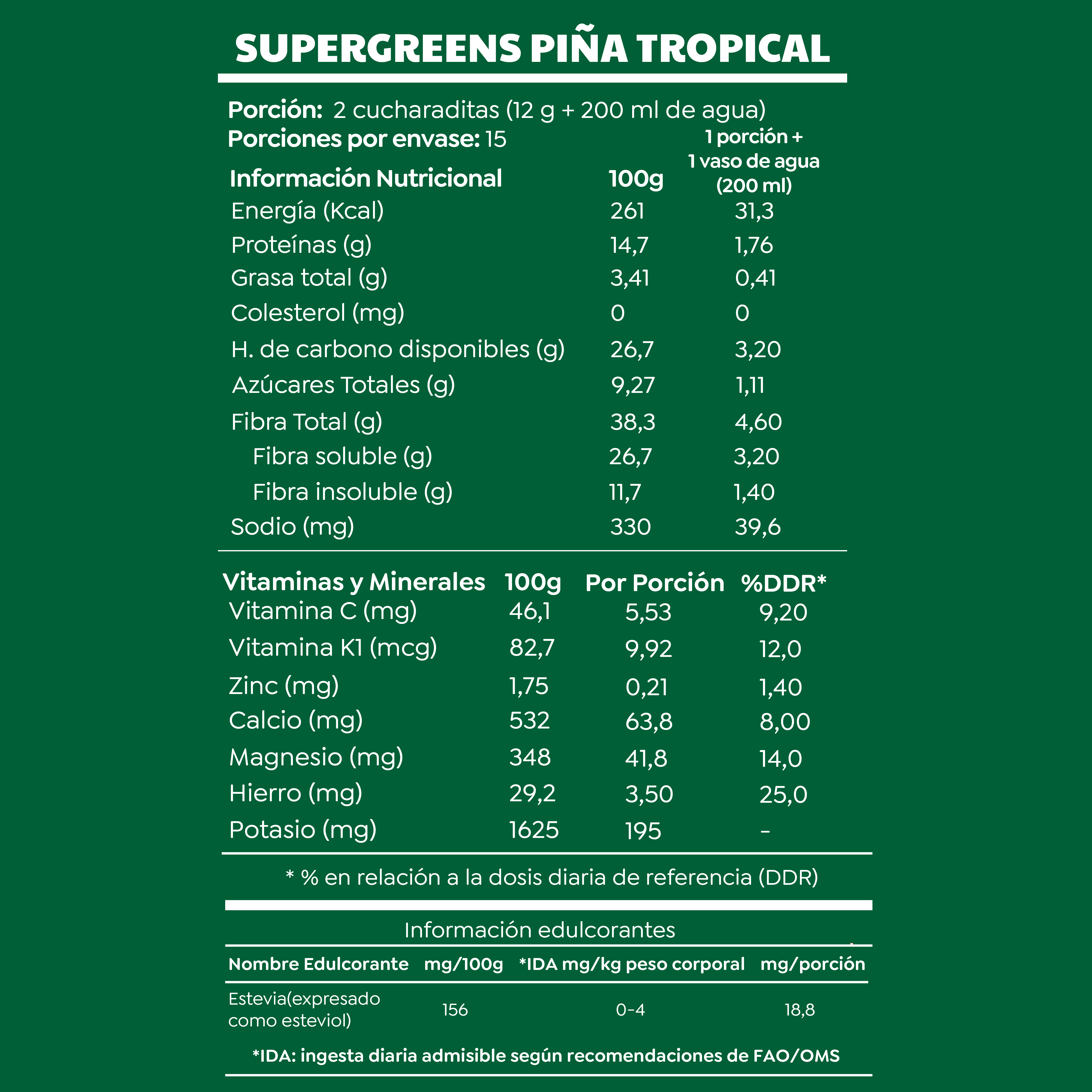 Pack Jose: 1 Batido Supergreens Piña + 1 Azana Prebiotic + 4 Sachets Colágeno Antiox