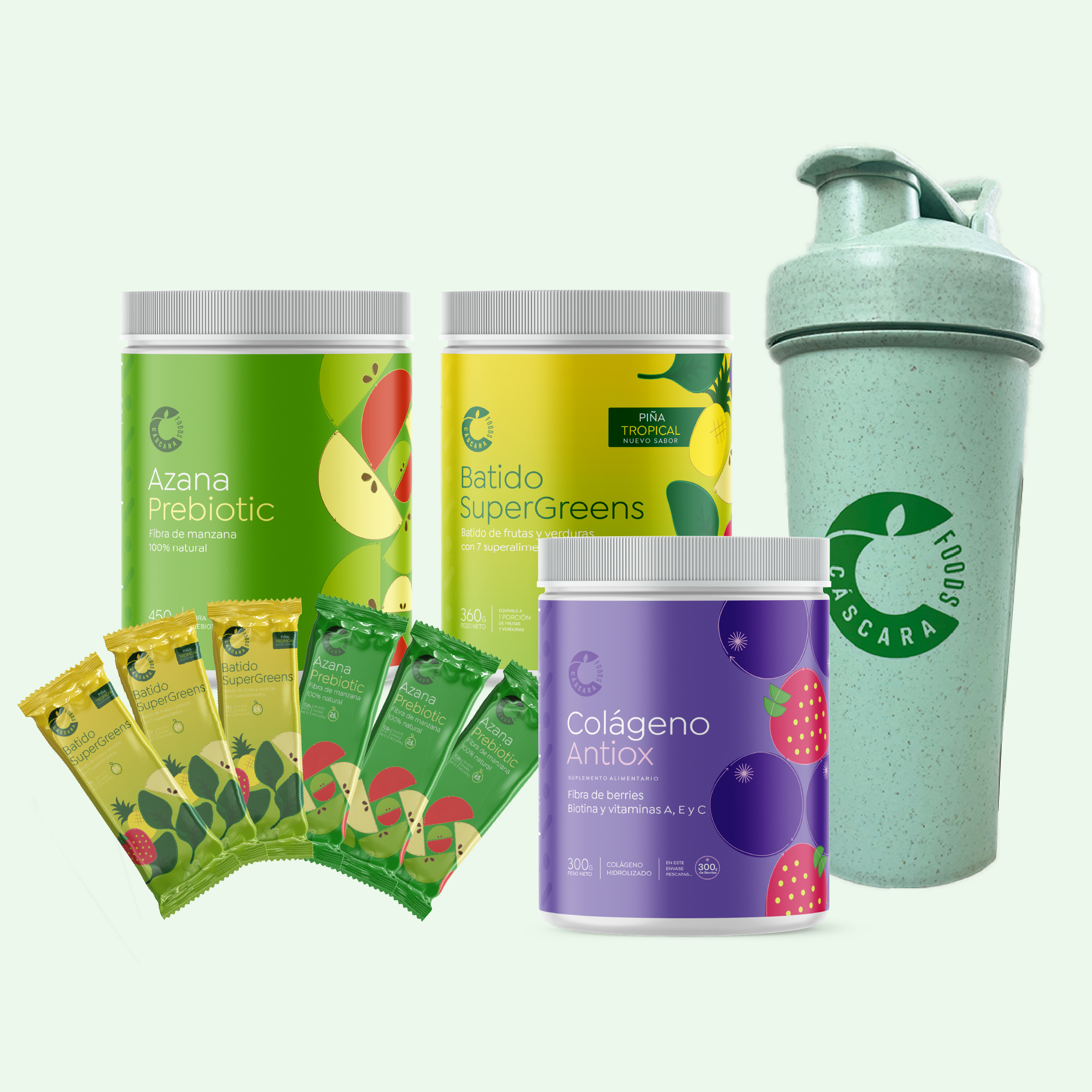 Pack Nutrición 360: Más vendidos + Ecoshaker + Envío gratis