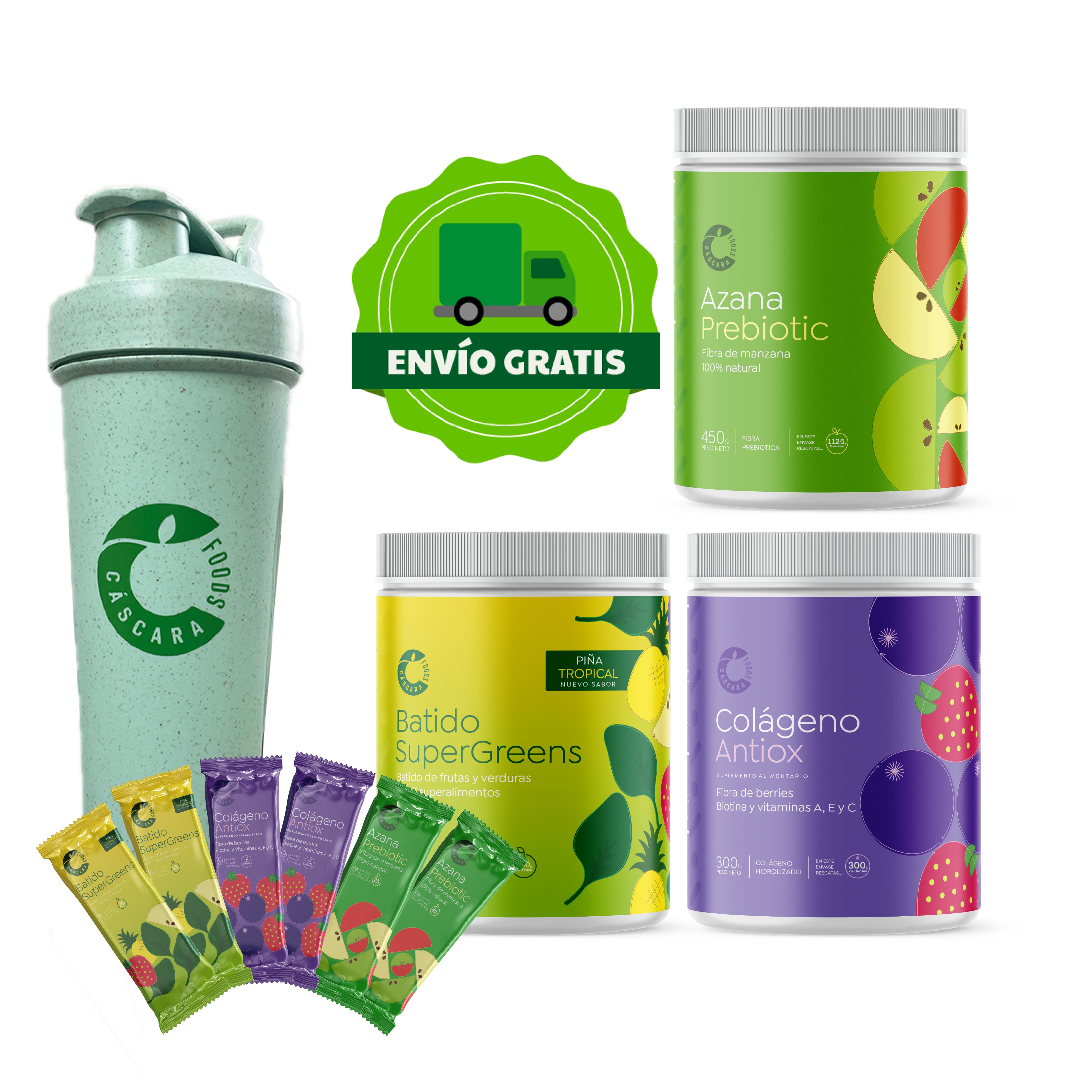 Pack Nutrición 360: Más vendidos + Ecoshaker + Envío gratis