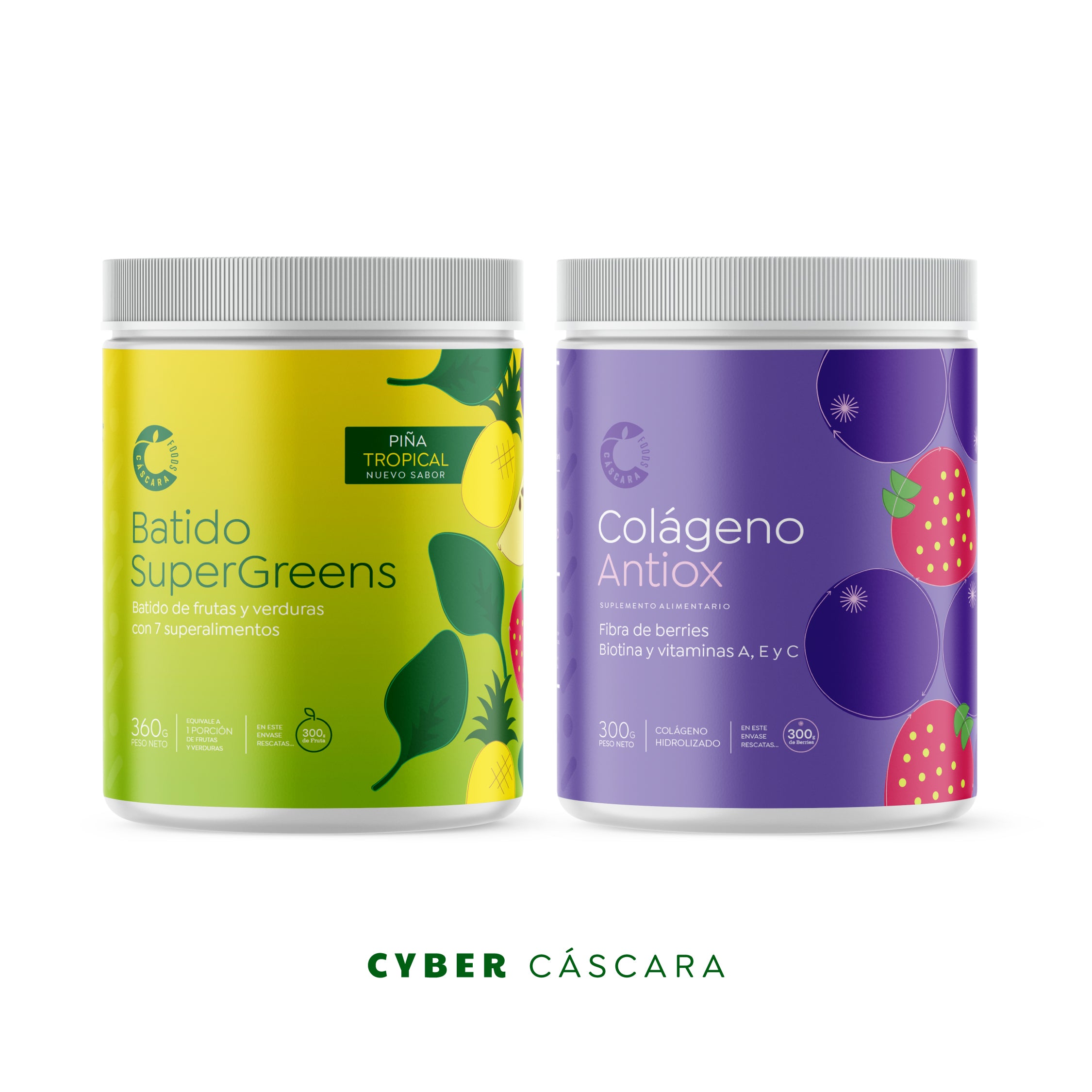 Mix Colágeno Antiox + Batido SuperGreens