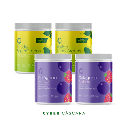 Súper pack Colágeno Antiox + Batido SuperGreens
