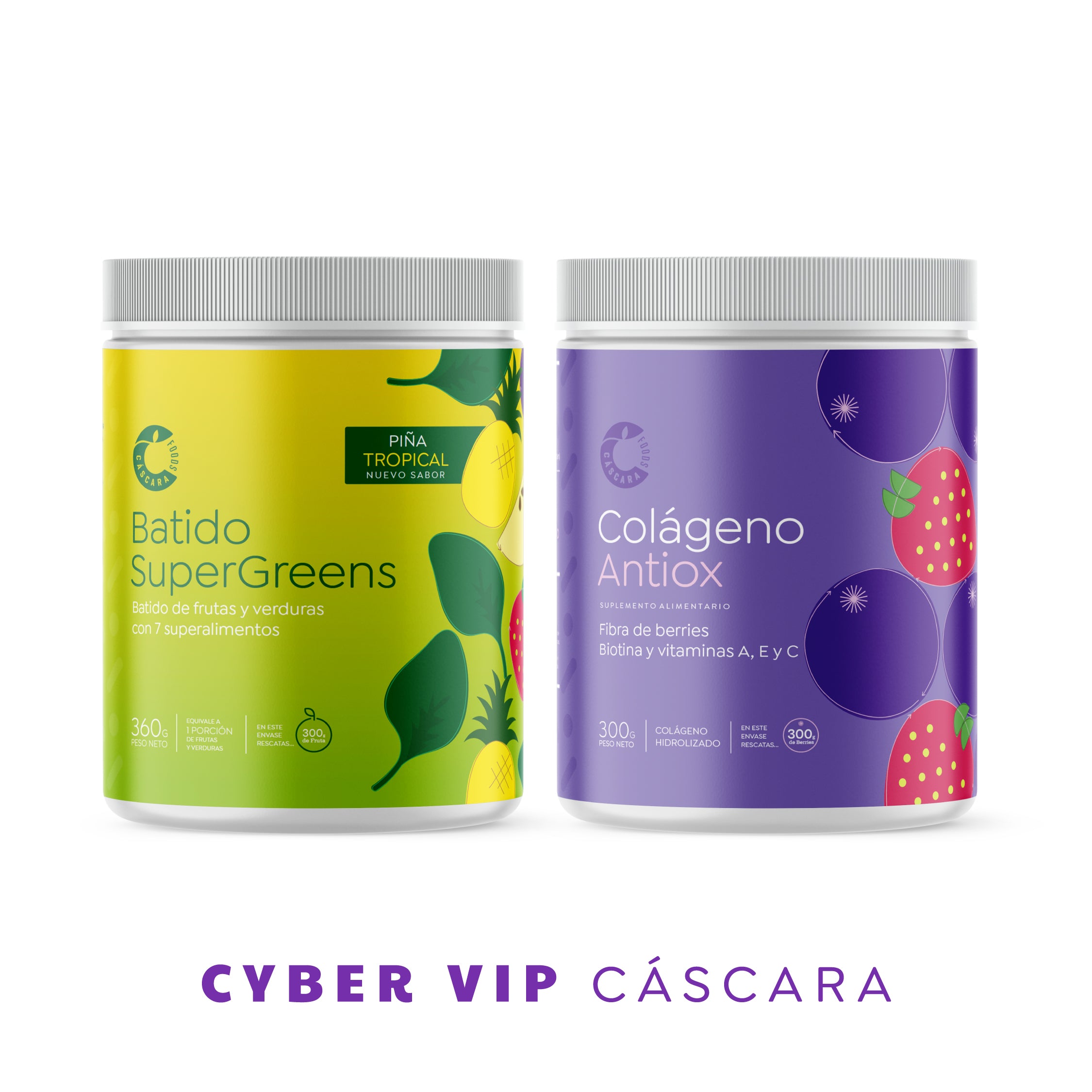 Mix Colágeno Antiox + Batido SuperGreens