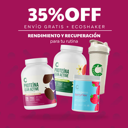 Pack Nutrición & Rendimiento: 2 Proteínas + Colágeno Berryflex + Ecoshaker + Envío Gratis
