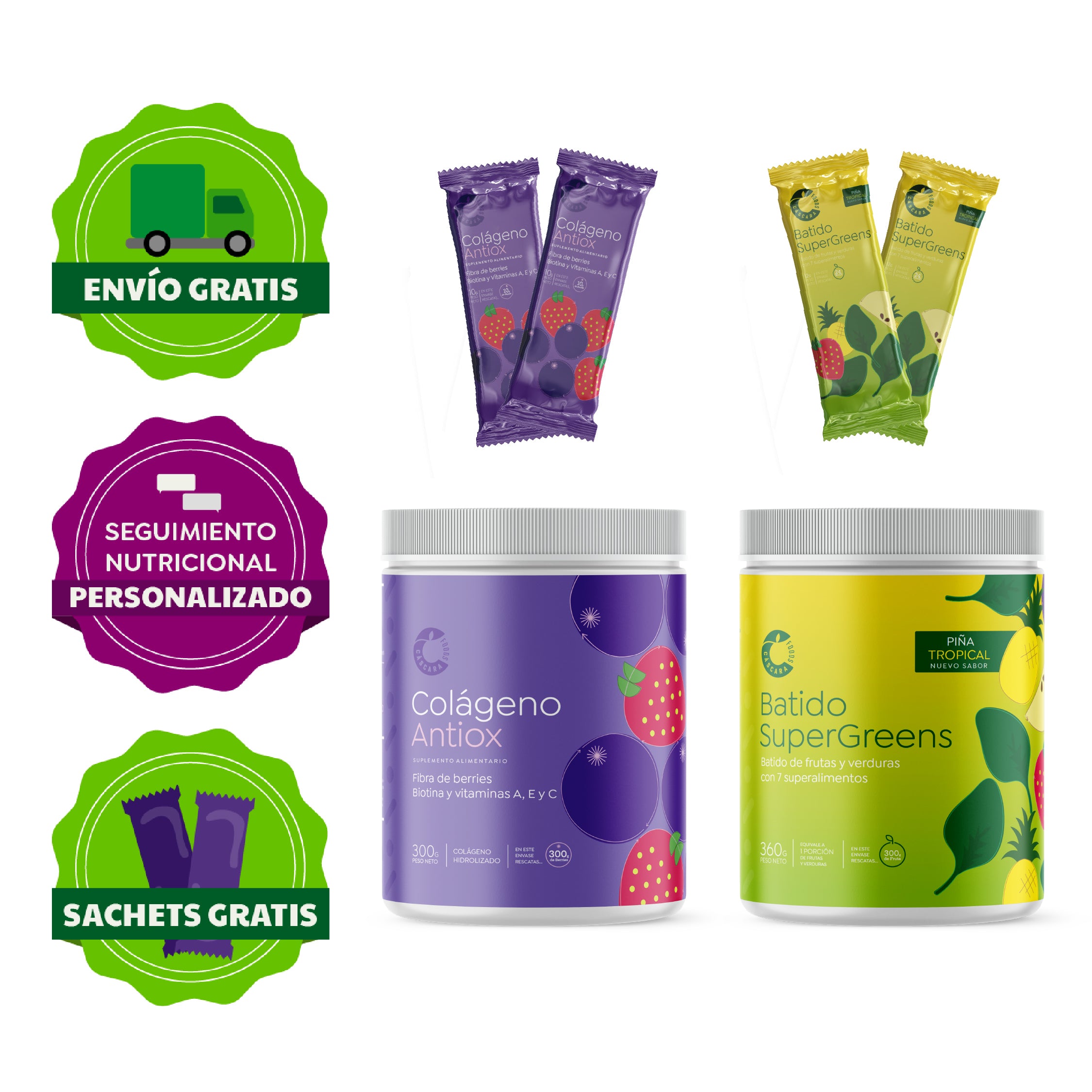 Kit de Inicio: Prueba Cáscara + Envío y Sachets gratis 🎁