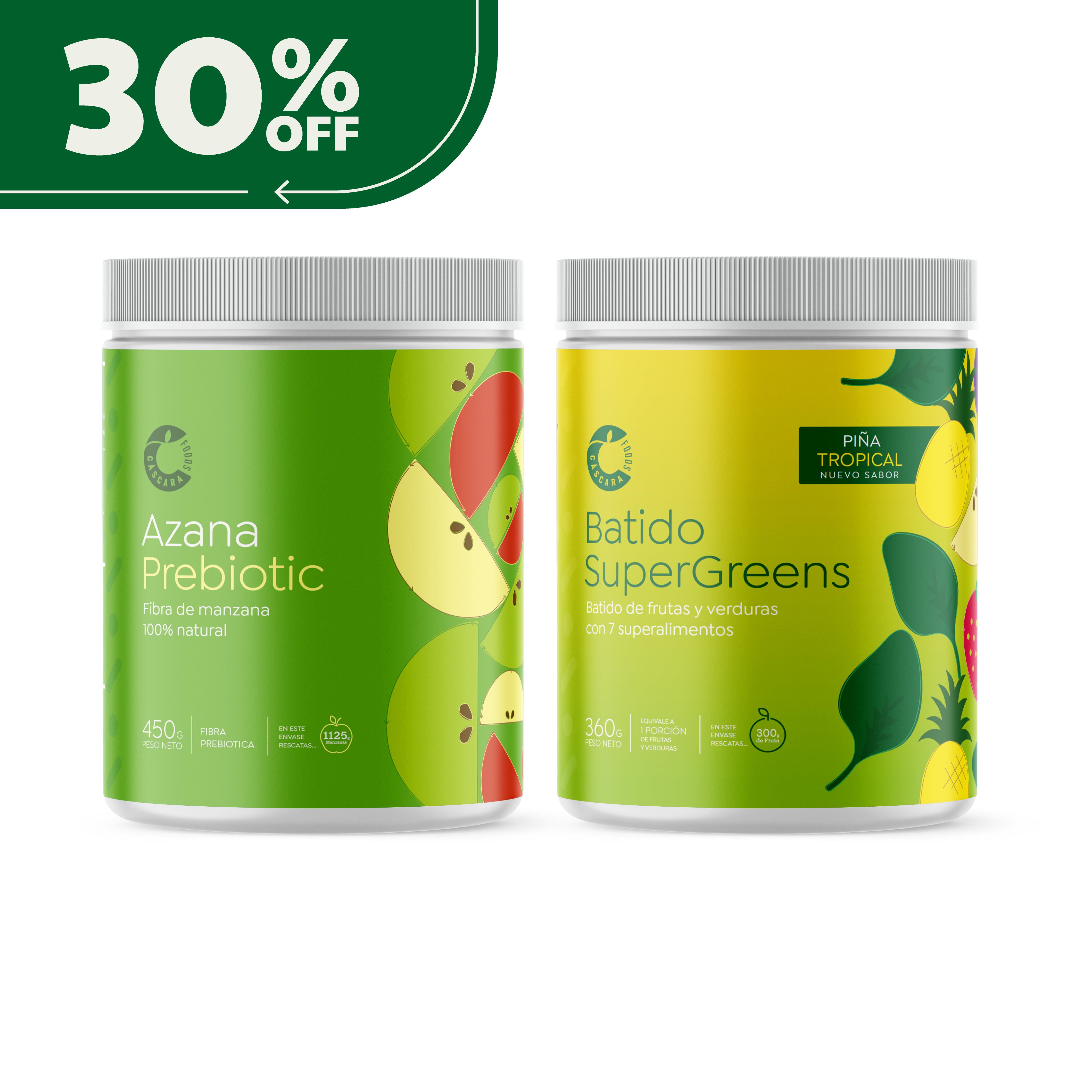Pack Detox SuperGreens + Azana Prebiotic