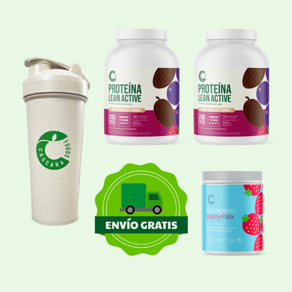 Pack Nutrición & Rendimiento: 2 Proteínas + Colágeno Berryflex + Ecoshaker + Envío Gratis