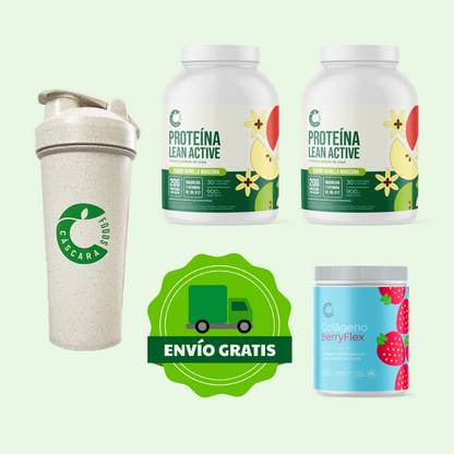 Pack Nutrición & Rendimiento: 2 Proteínas + Colágeno Berryflex + Ecoshaker + Envío Gratis
