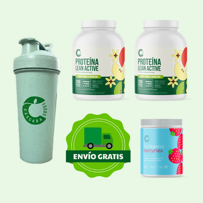 Pack Nutrición & Rendimiento: 2 Proteínas + Colágeno Berryflex + Ecoshaker + Envío Gratis