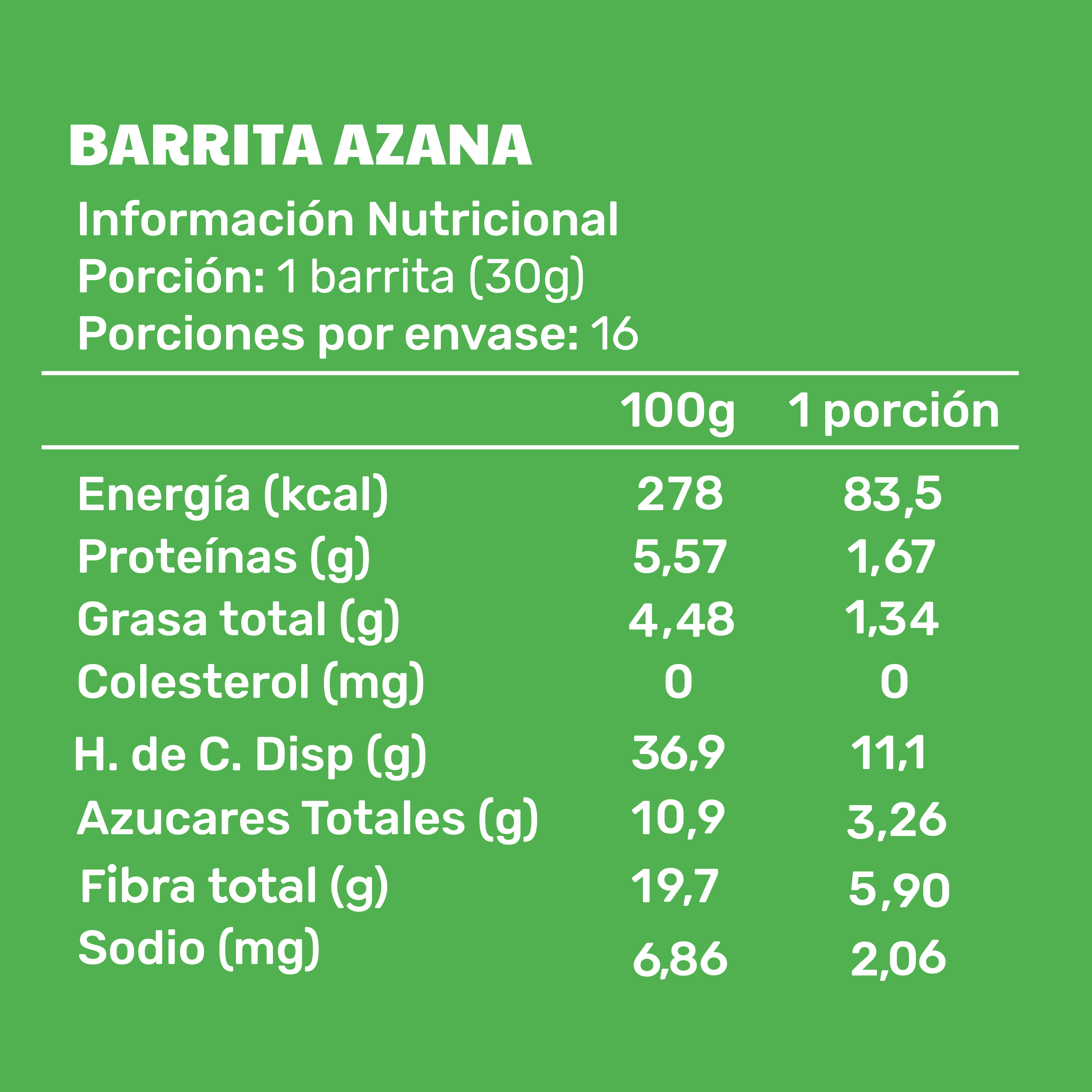 Barrita Azana - 16 unidades