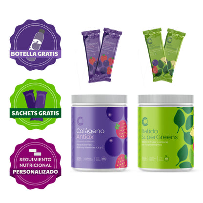Kit de Inicio: Prueba Cáscara + Botella y Sachets gratis 🎁