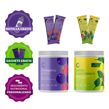 Kit de Inicio: Prueba Cáscara + Botella y Sachets gratis 🎁
