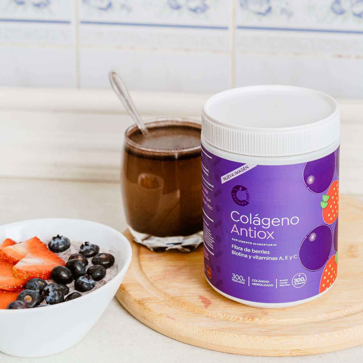 Colágeno Antiox + Azana Prebiotic + Eco Shaker